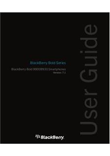Blackberry Bold 9900 manual. Smartphone Instructions.